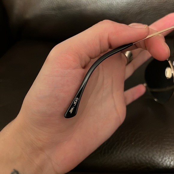 Jimmy Choo women’s logo monogram round aviator sunglasses NEW - Picture 10 of 14